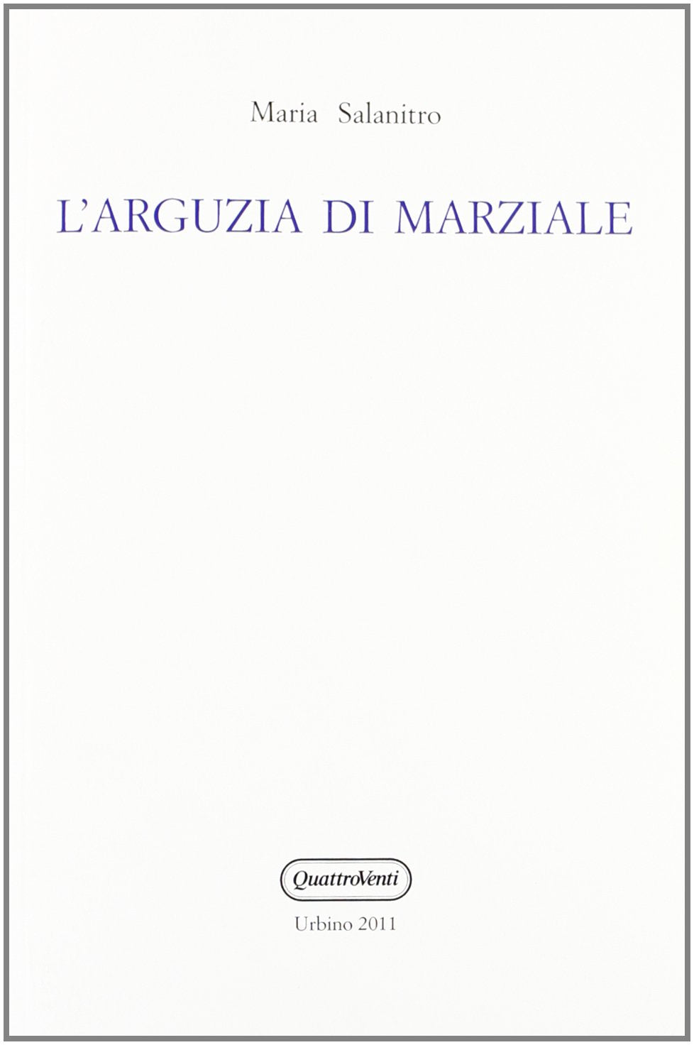 L'arguzia di Marziale book