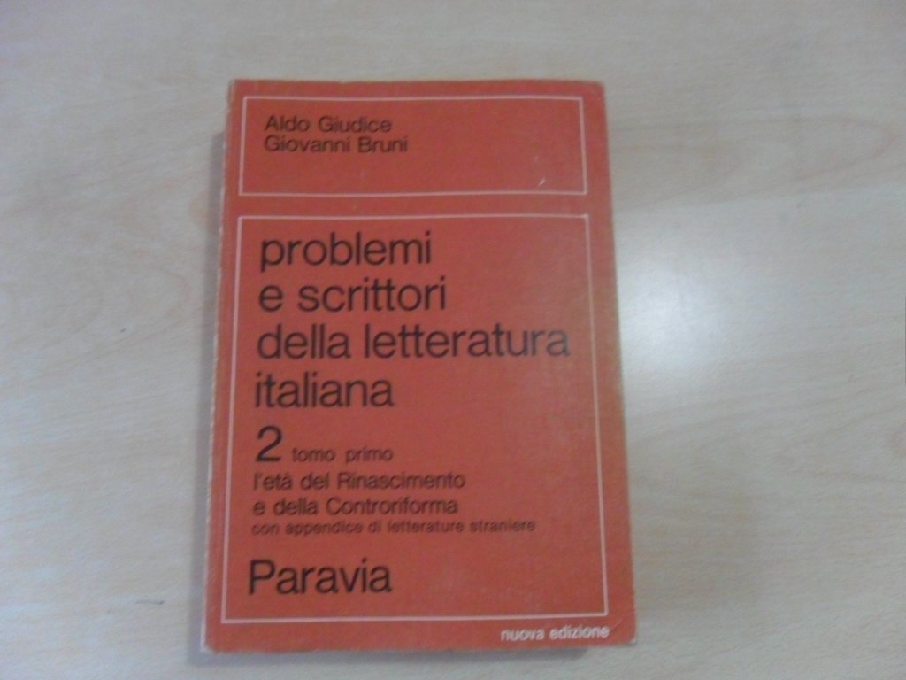 Problemi e scrittori della letteratura italiana (2/1) Professional & Reference Books
