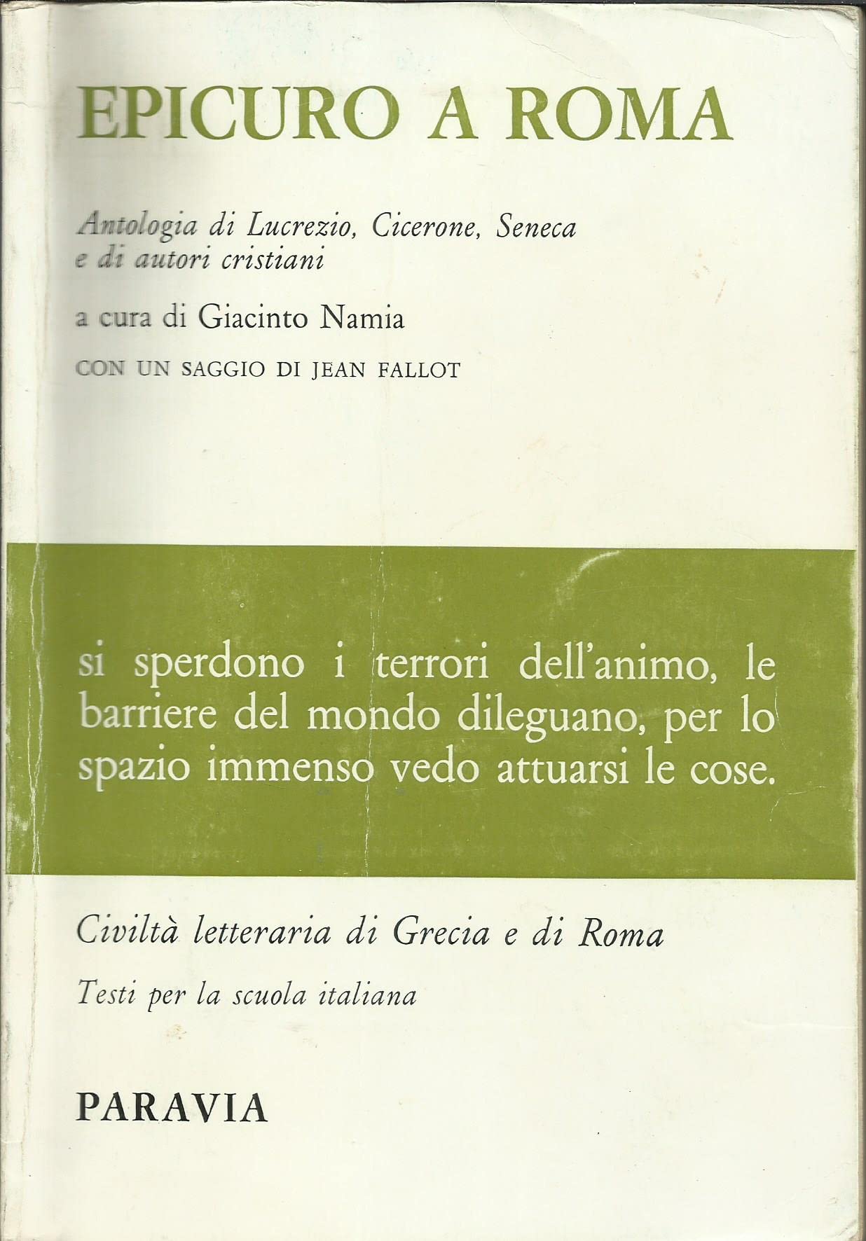 Epicuro a Roma. Antologia di Lucrezio, Cicerone, Seneca e di autori cristiani Professional & Reference Books