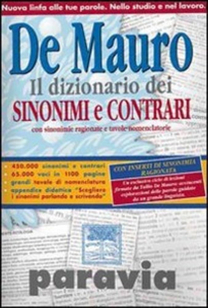 Il dizionario dei sinonimi e contrari Reference Books