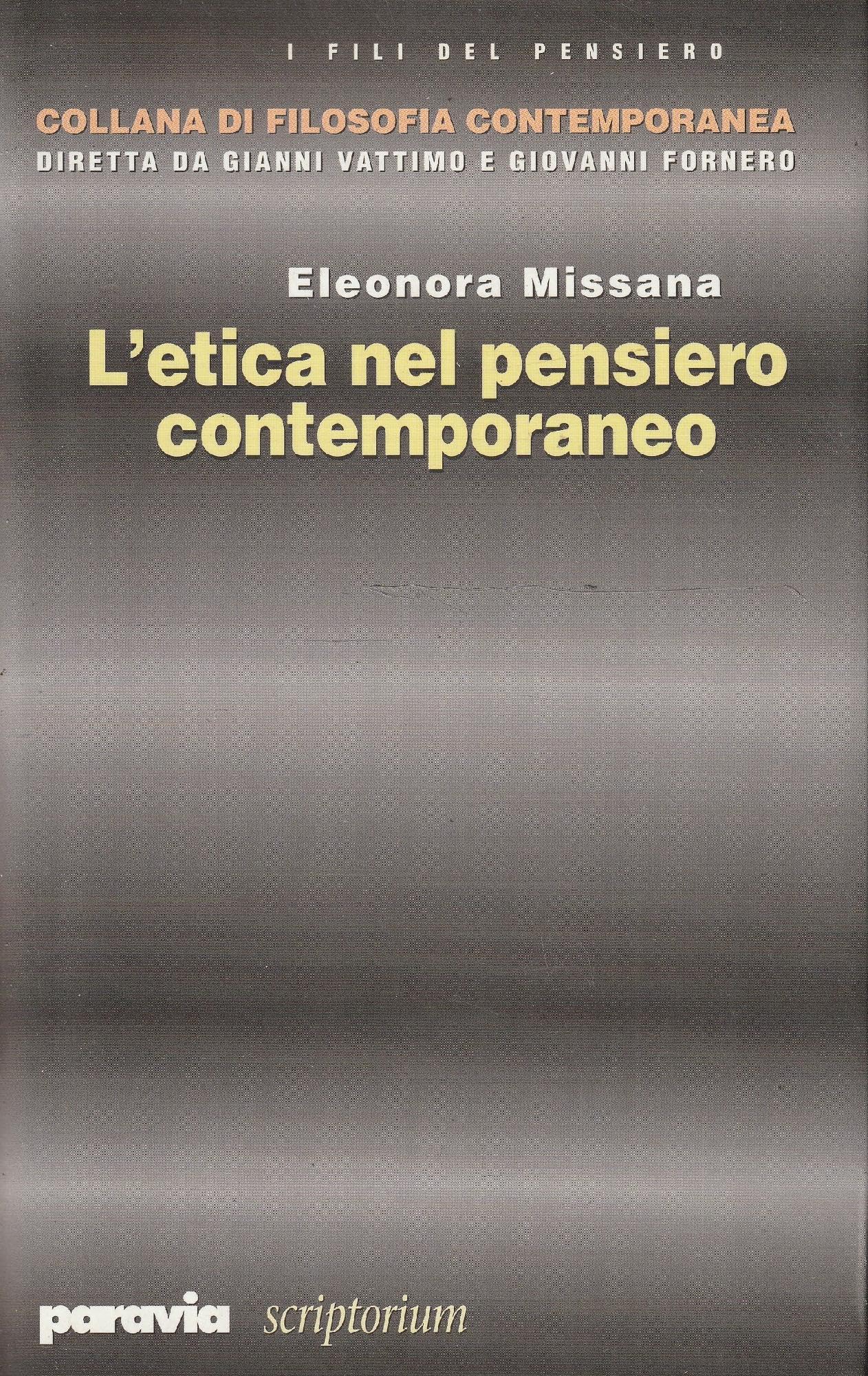 L'etica del pensiero contemporaneo book