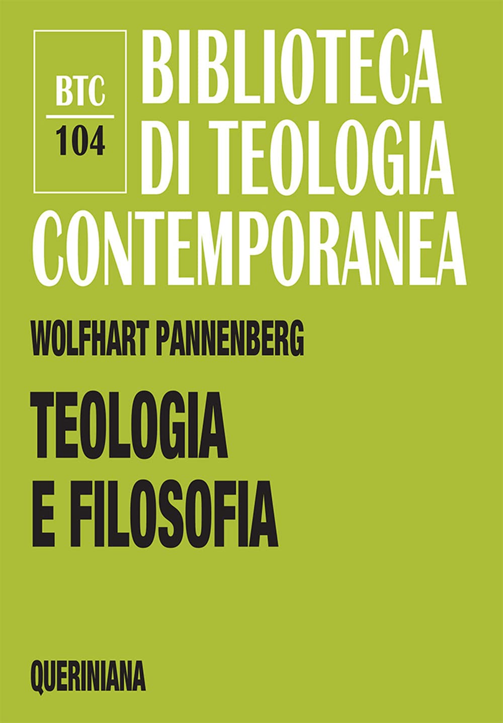 Teologia e filosofia. Il loro rapporto alla luce della storia comune Religion & Esotericism