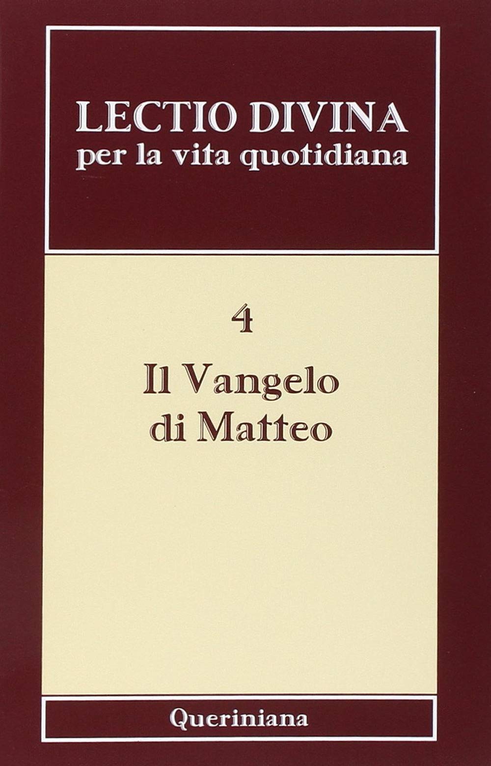 Lectio divina per la vita quotidiana. Il vangelo di Matteo (Vol. 4) Religion & Esotericism