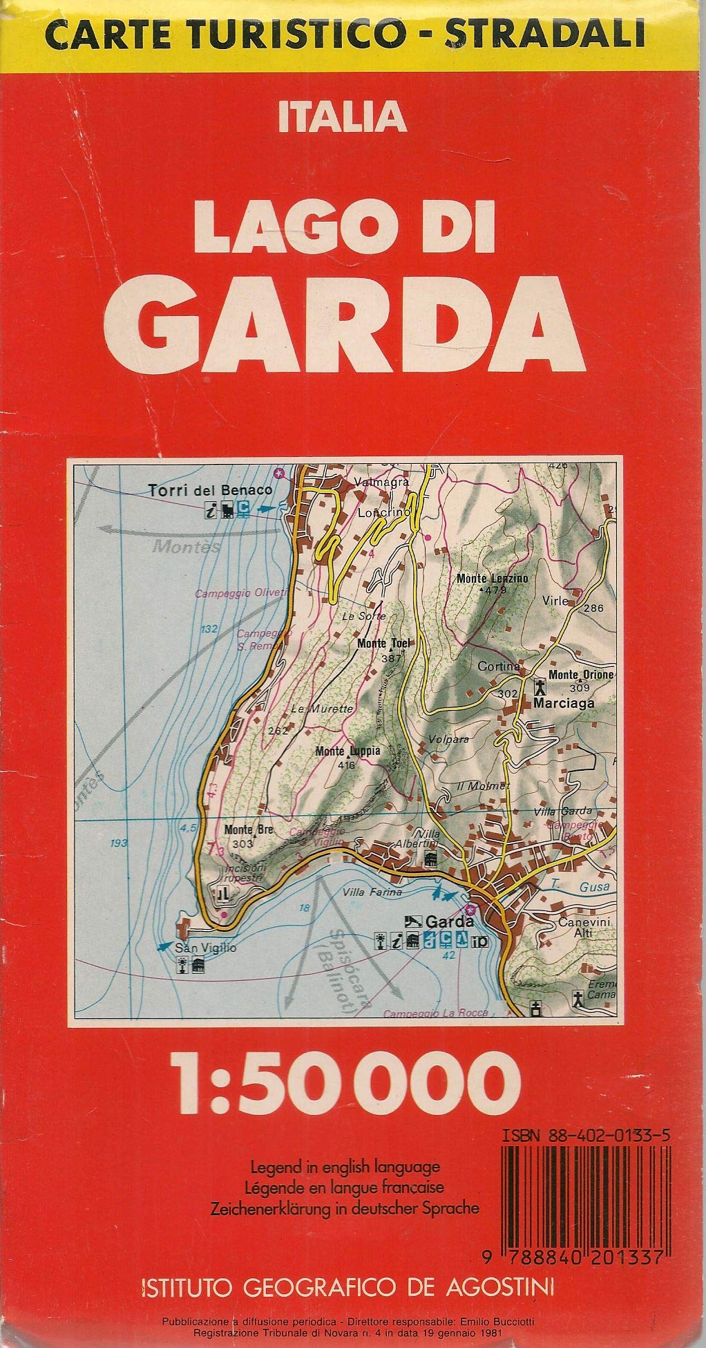 Lago di Garda 1:50.000 Leisure, Home & Garden