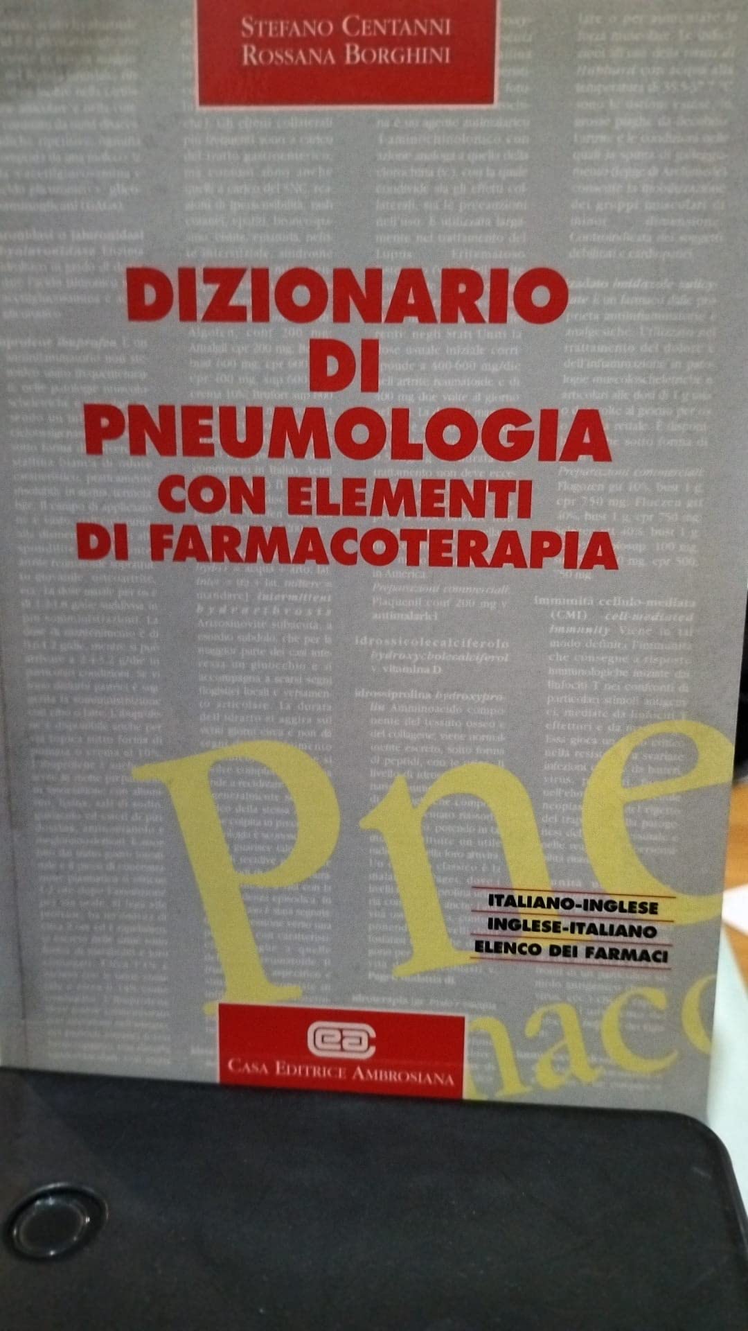 Dizionario di pneumologia. Con elementi di farmacoterapia book