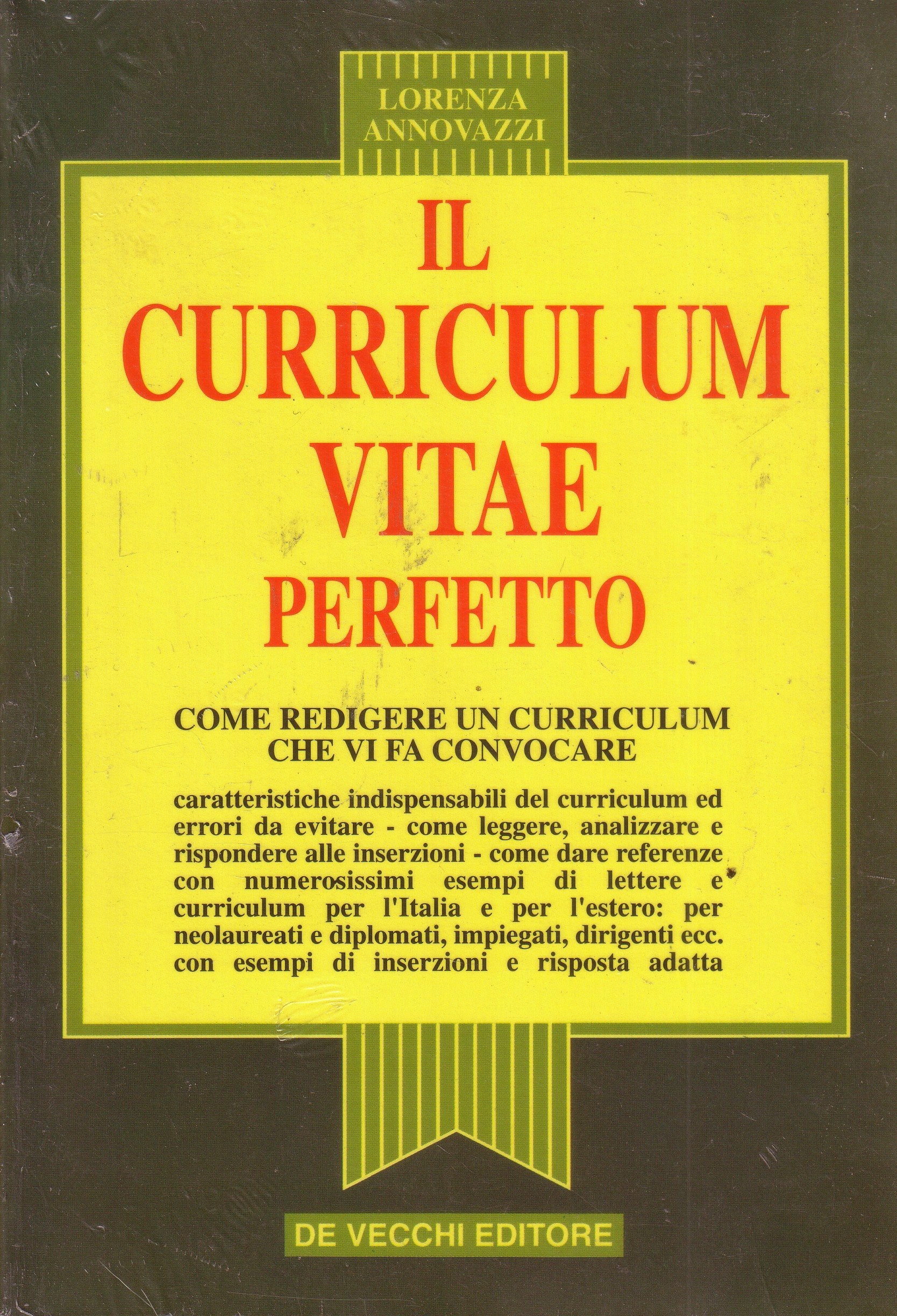 Curriculum Vitae Perfetto. Come Red cd