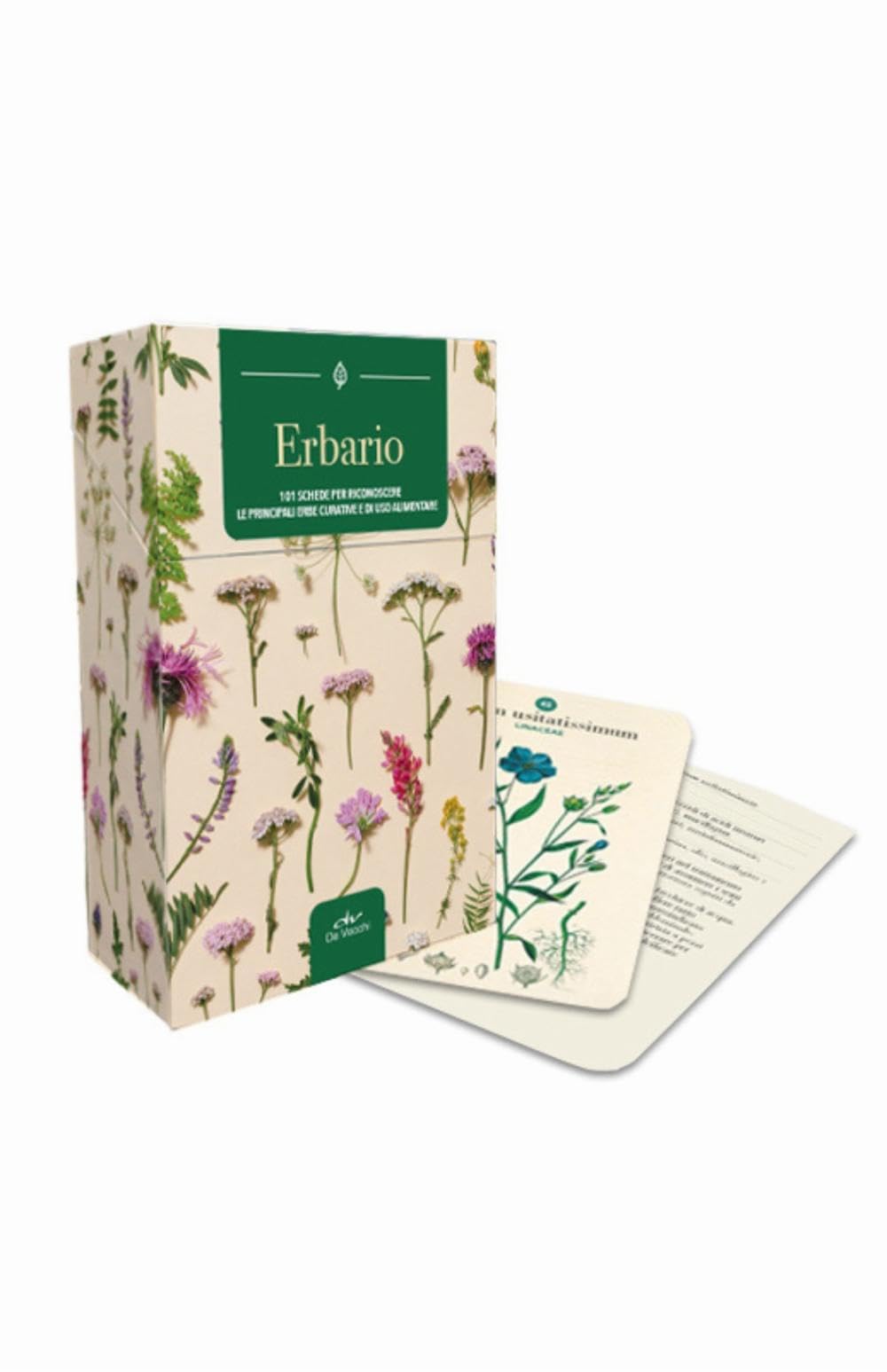 Erbario. 101 schede per riconoscere le principali erbe curative e di uso alimentare. Ediz. a colori book