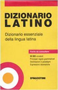 Dizionario latino. Dizionario essenziale della lingua latina book