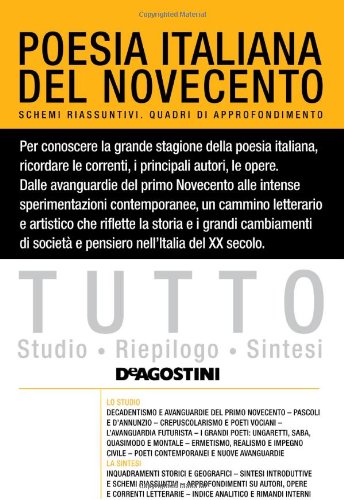 Tutto poesia italiana del Novecento Contemporary literature Books