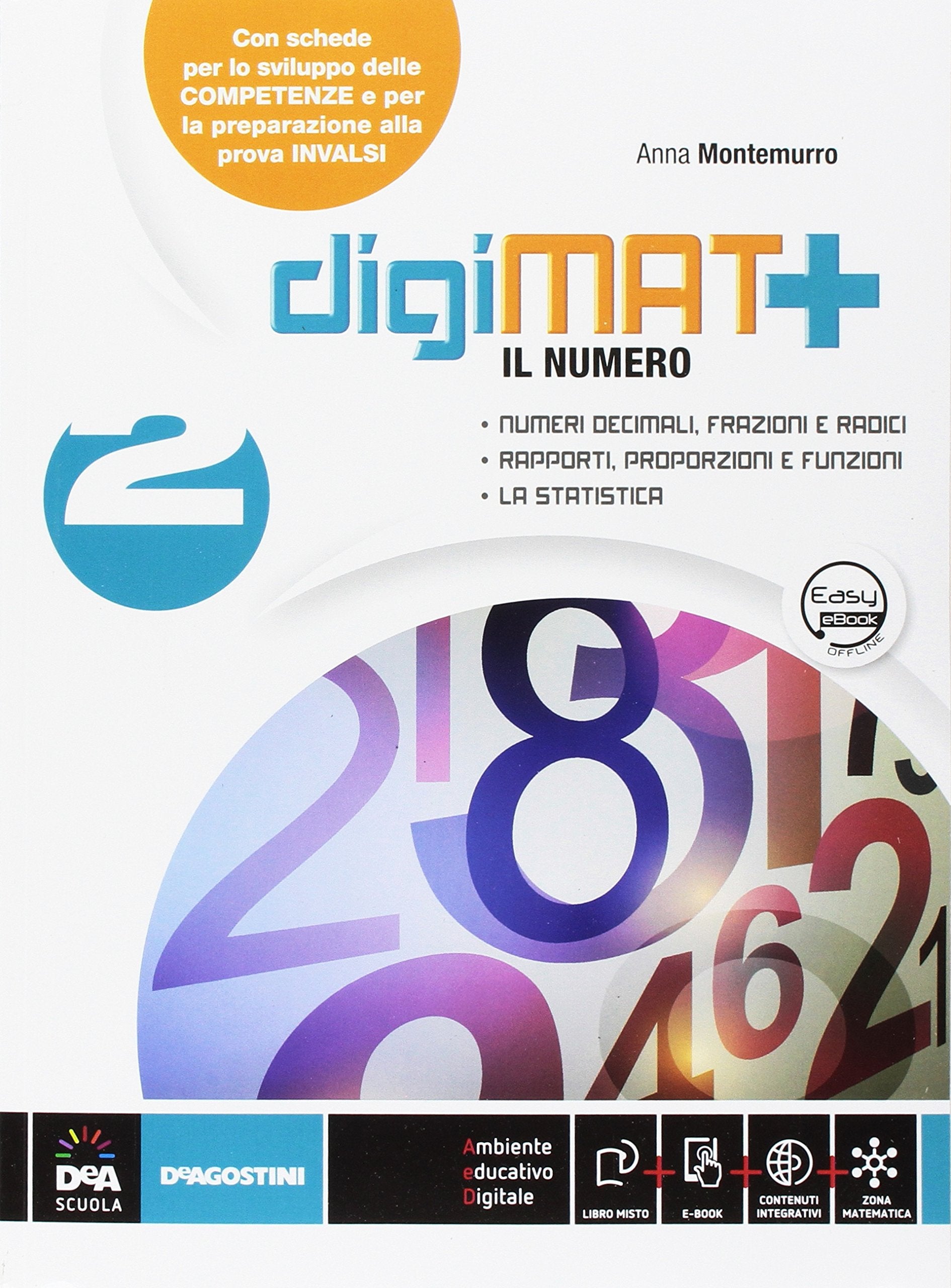 Digimat +. Aritmetica-Geometria-Quaderno competenze. Per la Scuola media. Con espansione online (Vol. 2) Professional & Reference Books
