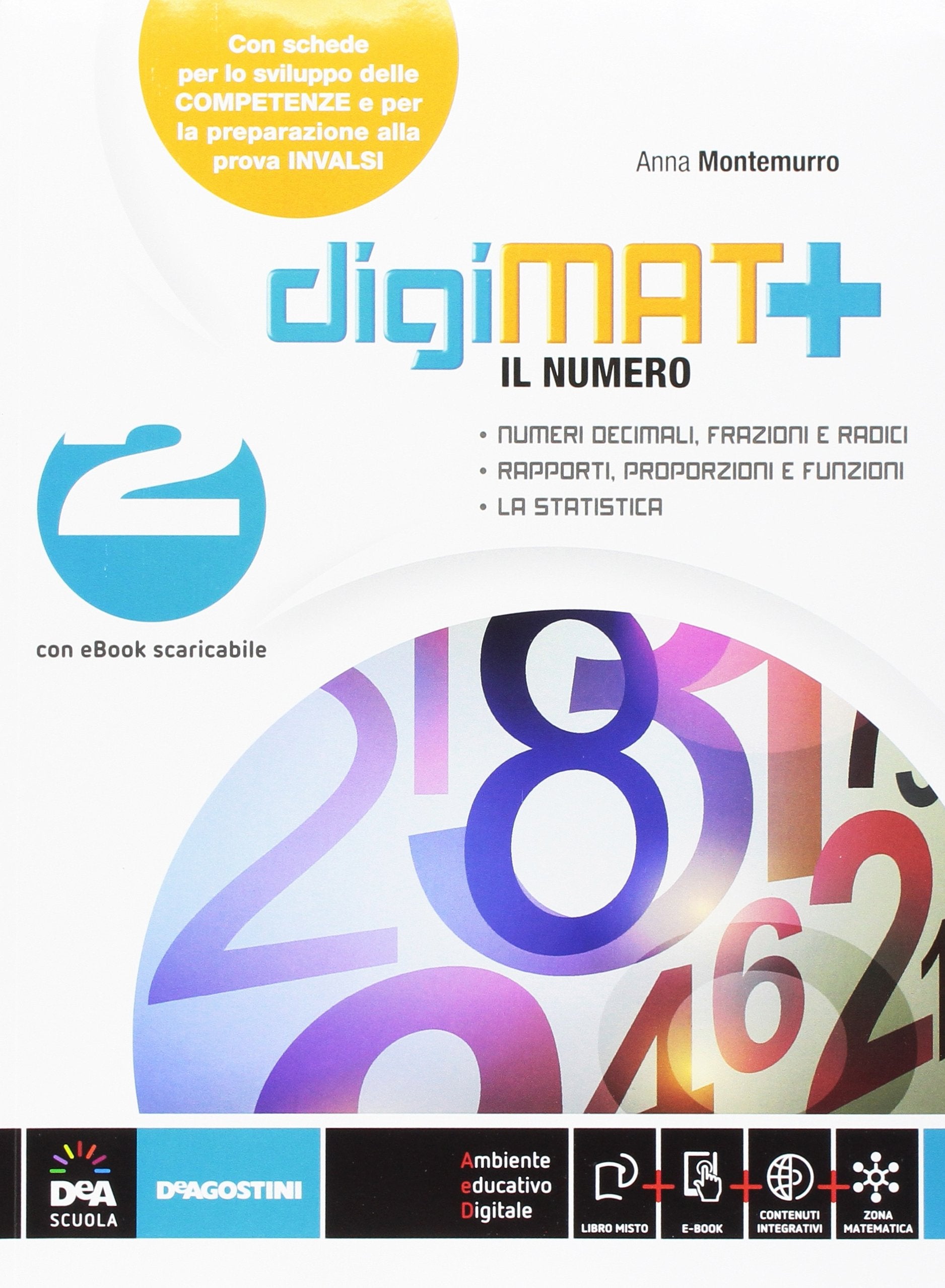 Digimat +. Aritmetica-Geometria-Quaderno competenze. Per la Scuola media. Con e-book. Con espansione online (Vol. 2) book
