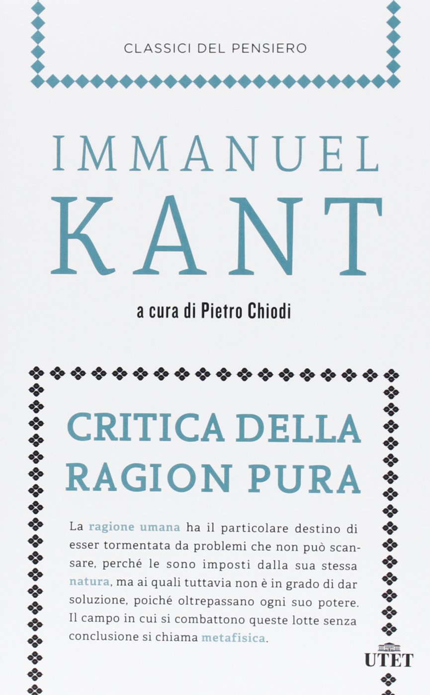 Critica della ragion pura Philosophy