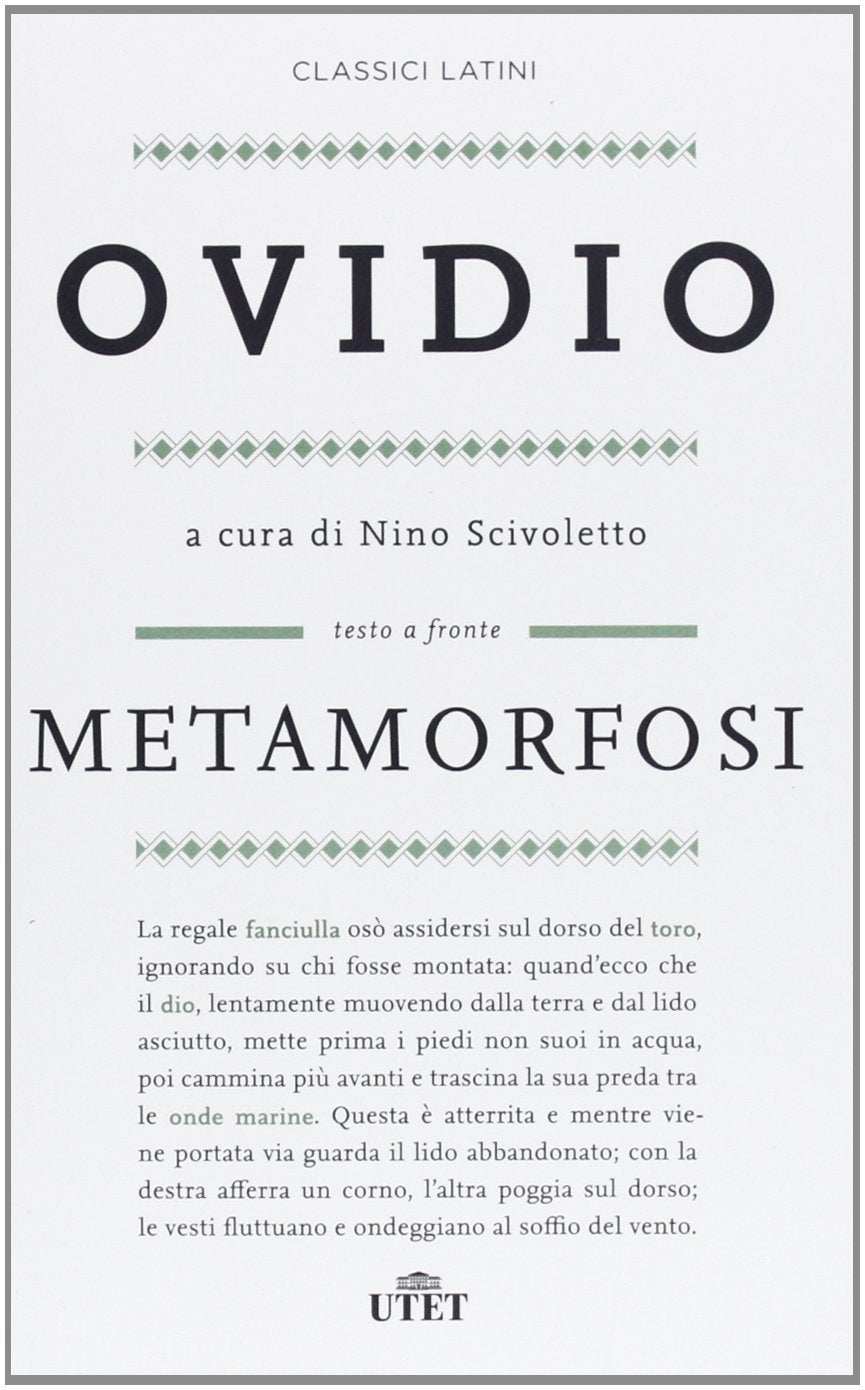 Metamorfosi. Testo latino a fronte Poetry