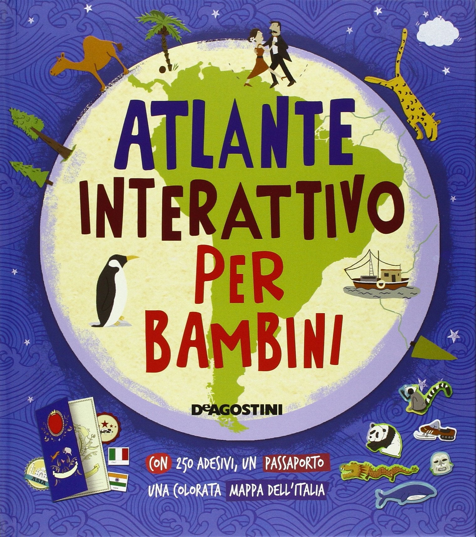 Atlante interattivo per bambini. Con adesivi Non-fiction