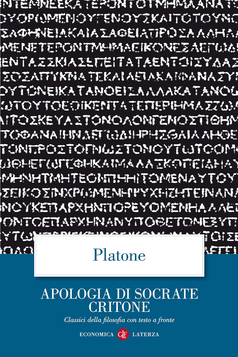 Apologia di Socrate Critone. Testo greco a fronte Philosophy