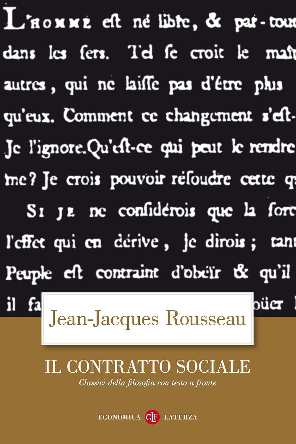 Il contratto sociale. Testo francese a fronte Philosophy