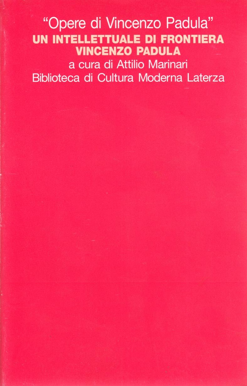 Un intellettuale di frontiera: Vincenzo Padula (Biblioteca di cultura moderna) Contemporary literature