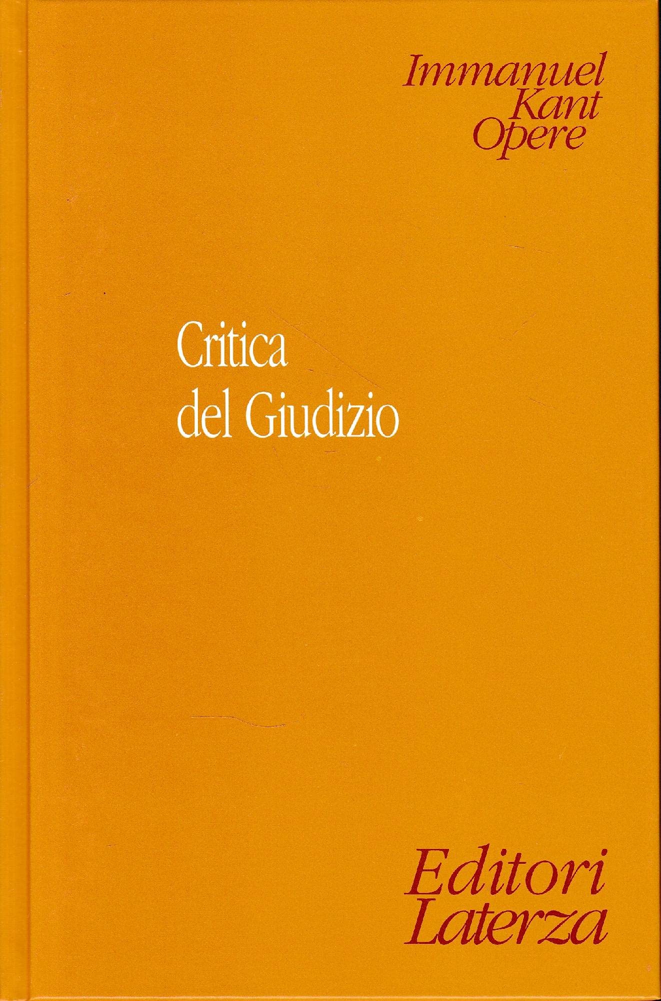 Critica del giudizio (Economica Laterza) Philosophy