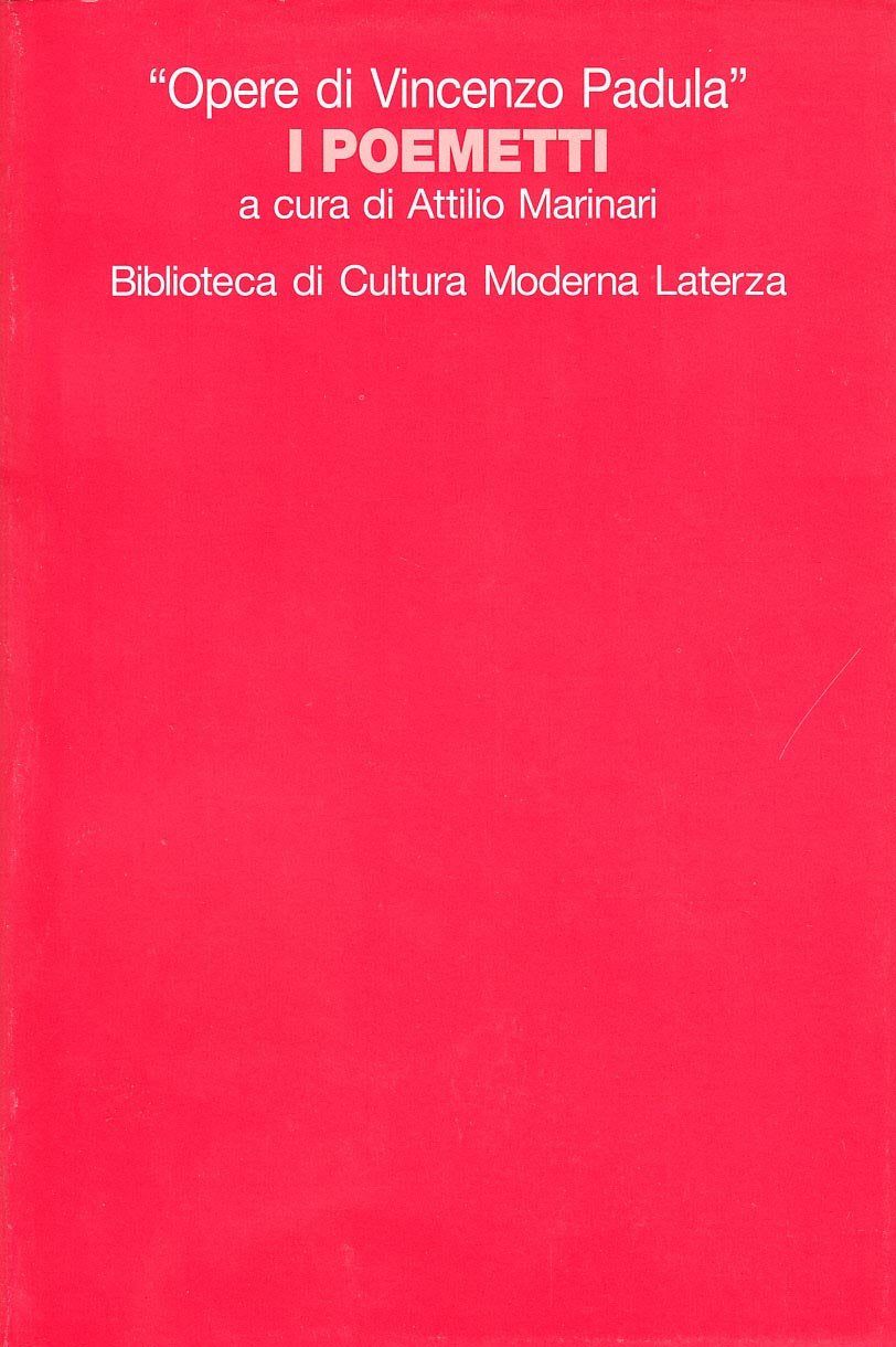 I poemetti (Biblioteca di cultura moderna) Poetry