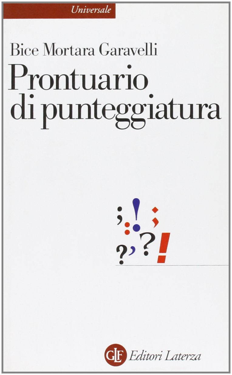 Prontuario di punteggiatura (Universale Laterza) Social Sciences