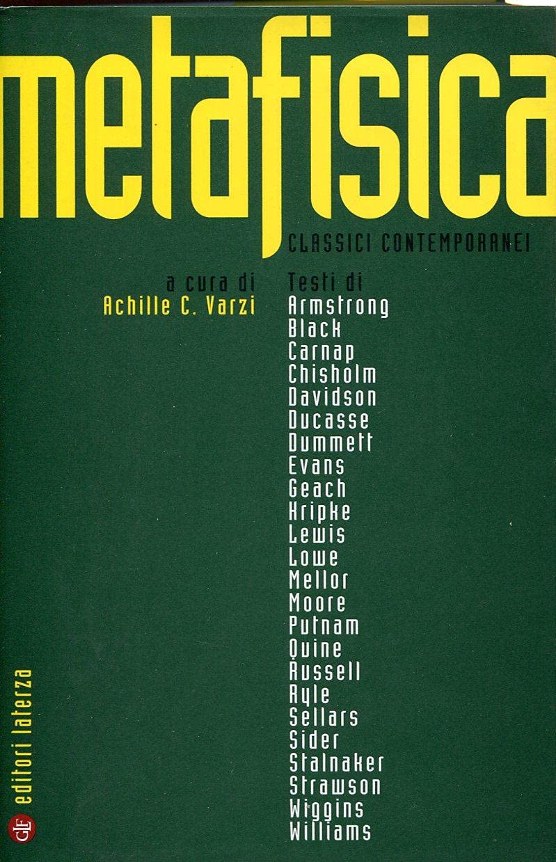 Metafisica. Classici contemporanei (Biblioteca di cultura moderna) Philosophy