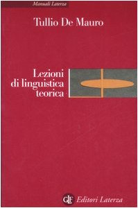 Lezioni di linguistica teorica (Manuali Laterza) Social Sciences