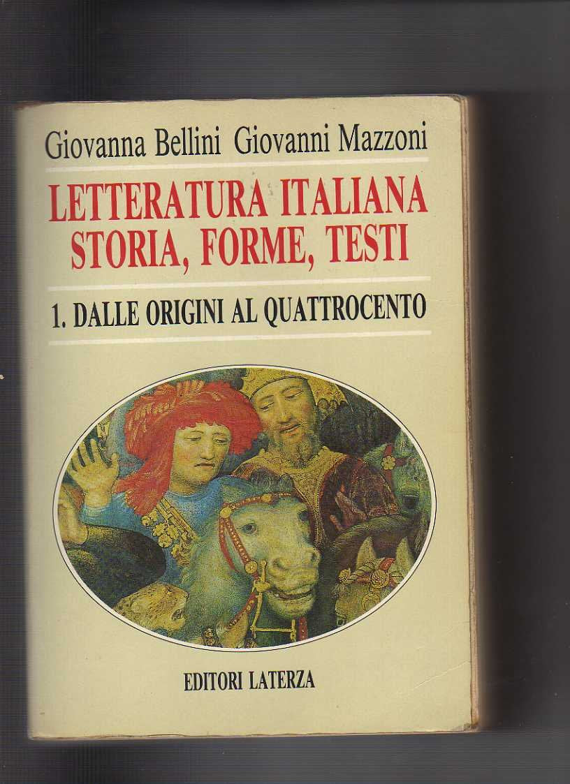 Letteratura italiana. Storia, forme, testi (Vol. 1) Professional & Reference Books