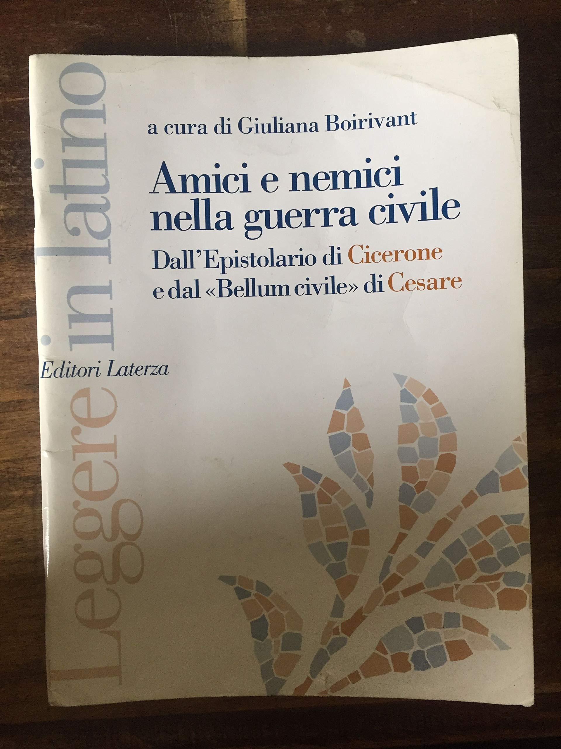 Amici e nemici nella guerra civile. Dall'Epistolario di Cicerone e dal «Bellum civile» di Cesare. Per le Scuole superiori (Leggere in latino) Professional & Reference Books