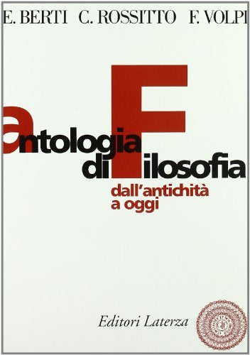Antologia Di Filosofia. Dall'antich book