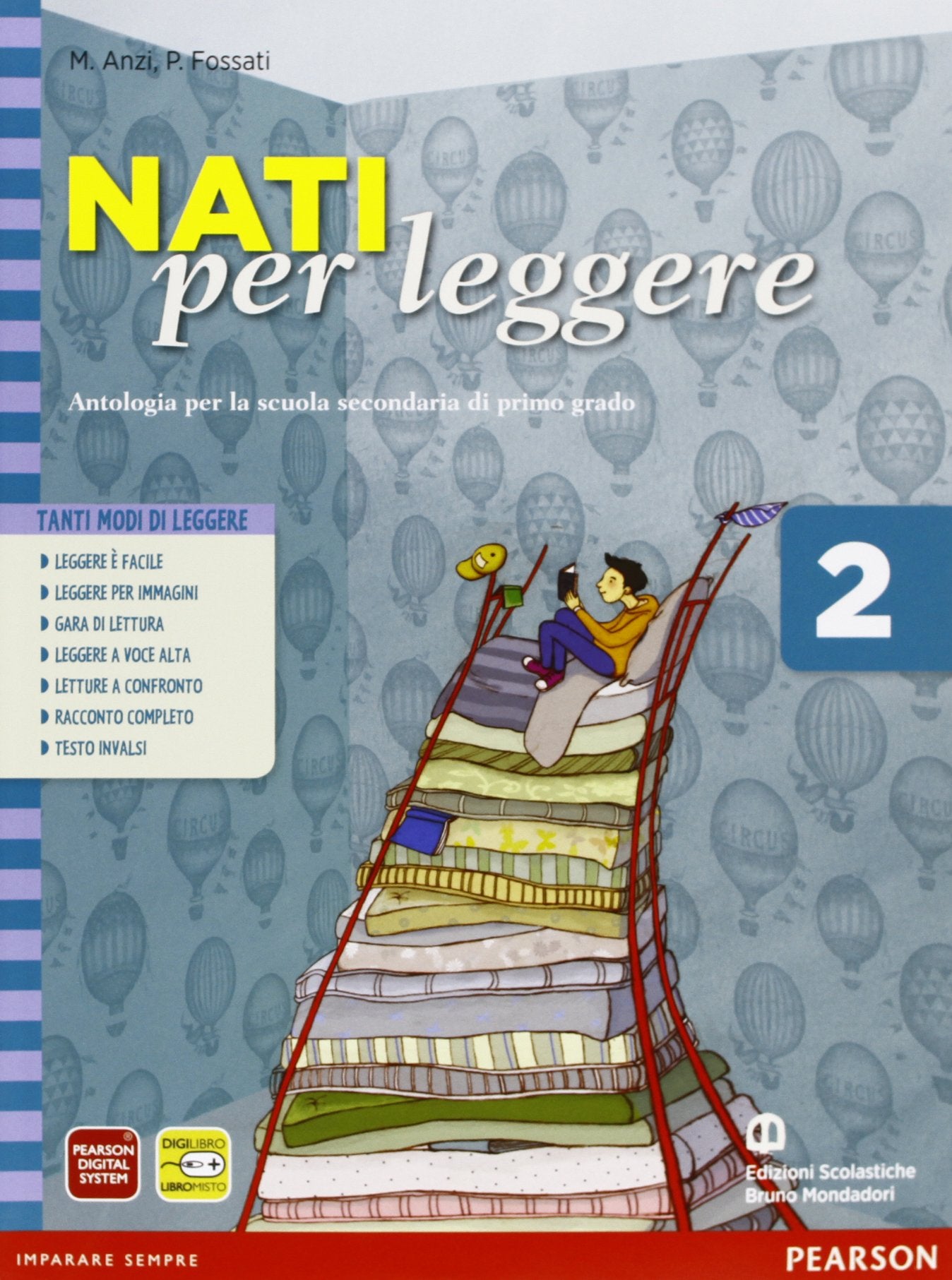 Nati per leggere. Con letteratura dalle origini all'Ottocento. Per la Scuola media. Con espansione online (Vol. 2) Professional & Reference Books