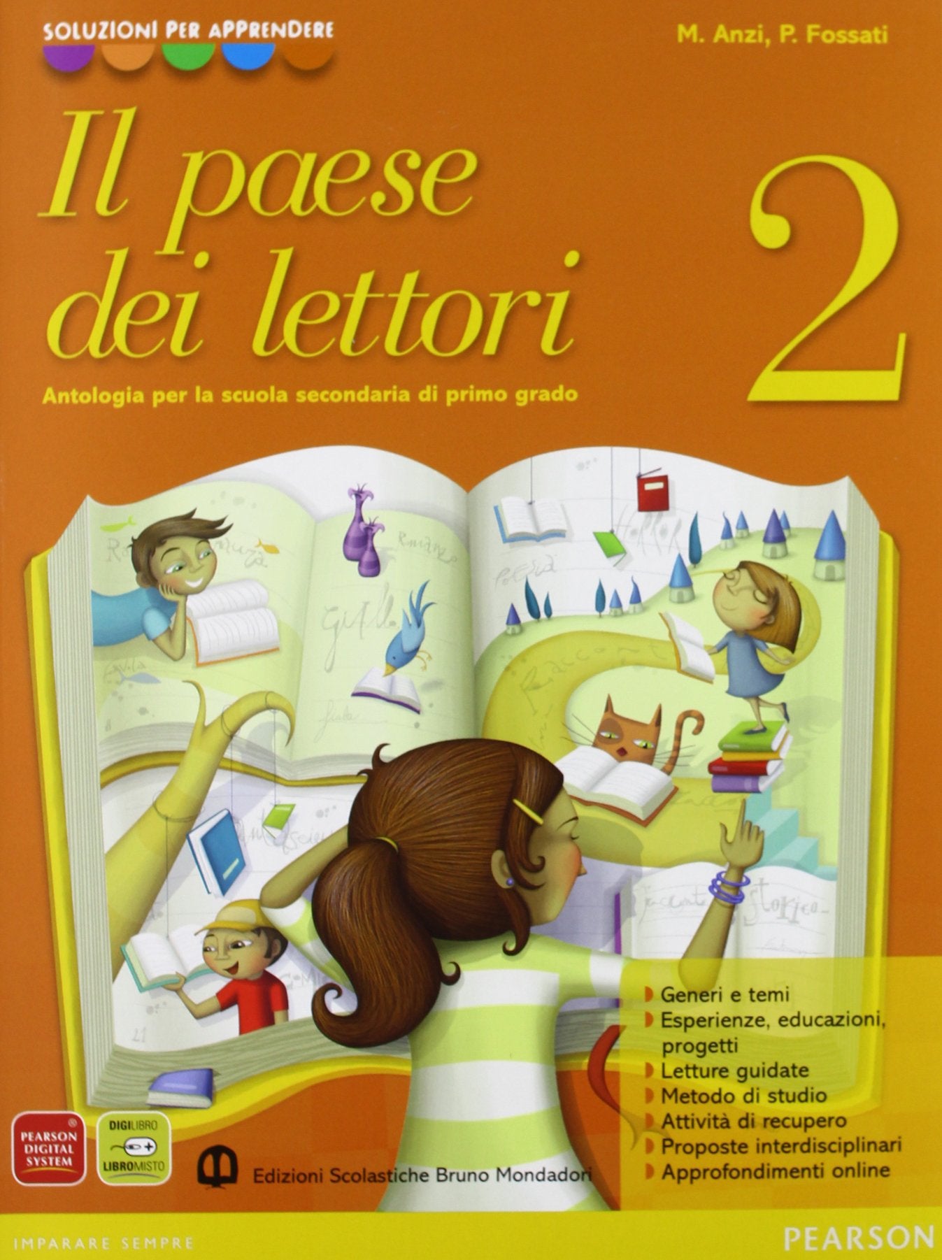 Il paese dei lettori. Con Letteratura italiana. Per la Scuola media. Con espansione online (Vol. 2) Professional & Reference Books