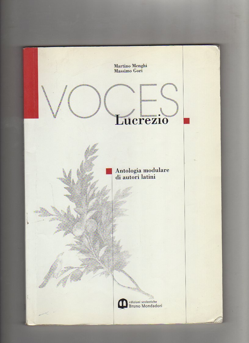 Voces. Lucrezio. Per le Scuole superiori book
