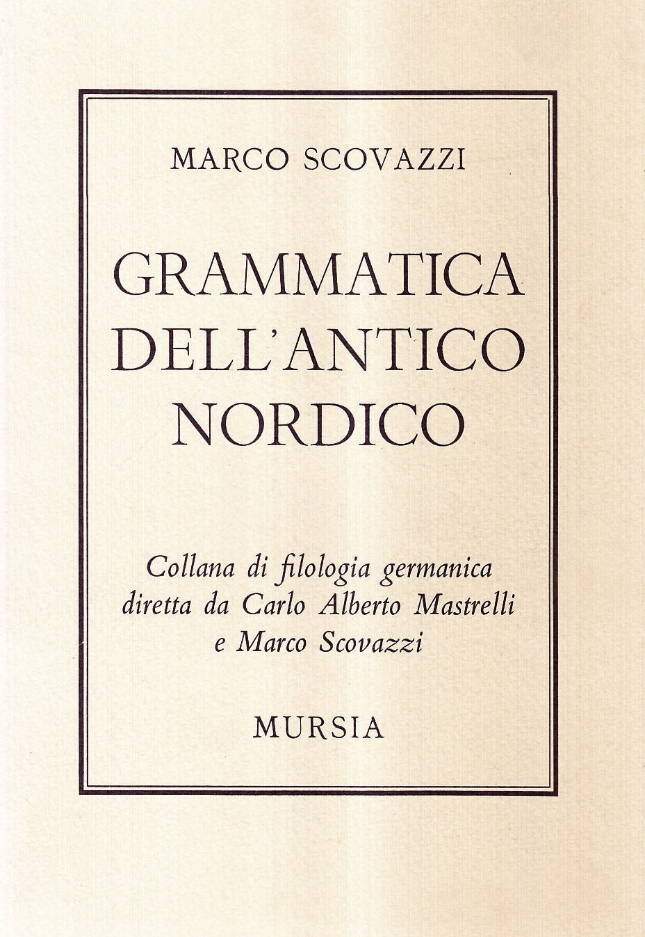Grammatica dell'antico nordico book