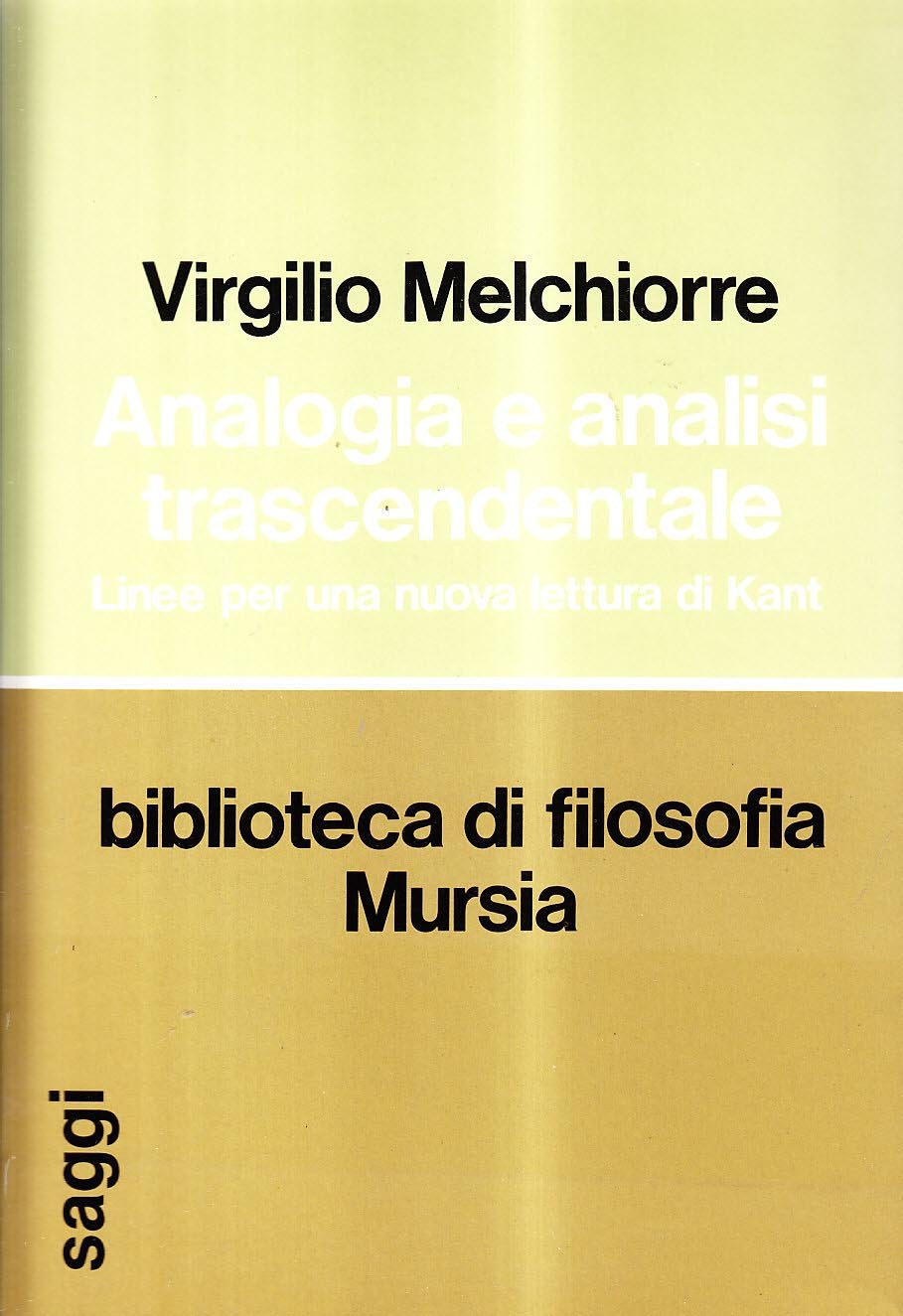 Analogia e analisi trascendentale. Linee per una nuova lettura di Kant book