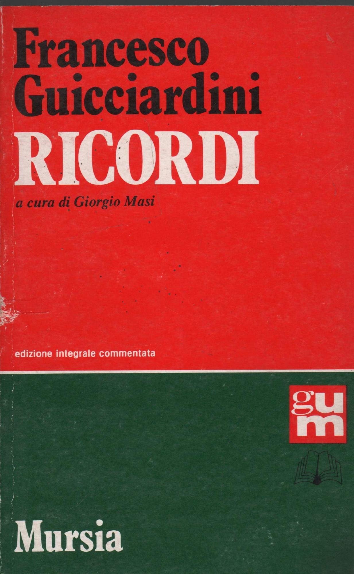 Ricordi (Grande Universale Mursia) Essays & Short Stories