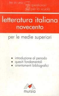 Letteratura italiana per la maturità. Novecento book