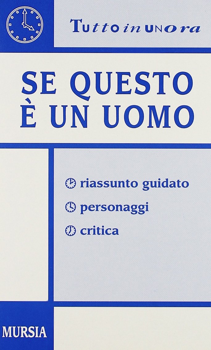 Se questo è un uomo. Riassunto guidato, personaggi, critica Contemporary literature