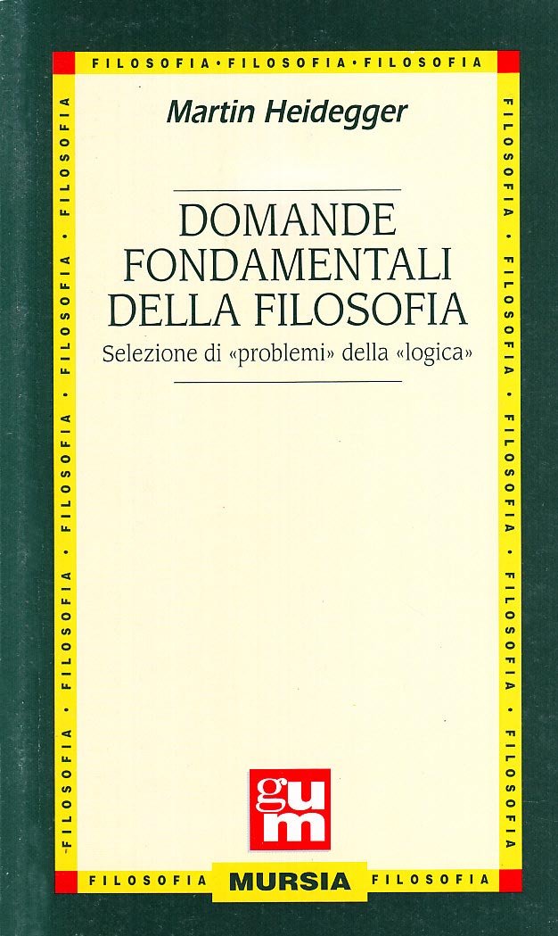 Domande fondamentali della filosofia. Selezione di problemi della logica Philosophy