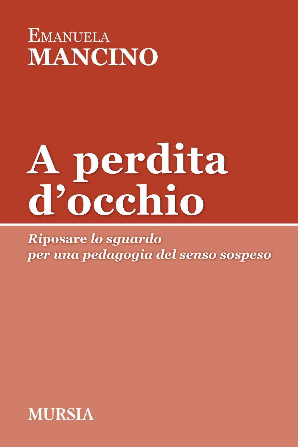 A perdita d’occhio: Riposare lo sguardo per una pedagogia del senso sospeso book