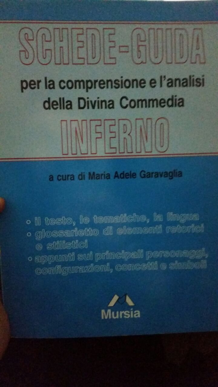 Schede-guida per la comprensione e l'analisi della Divina Commedia. Inferno book