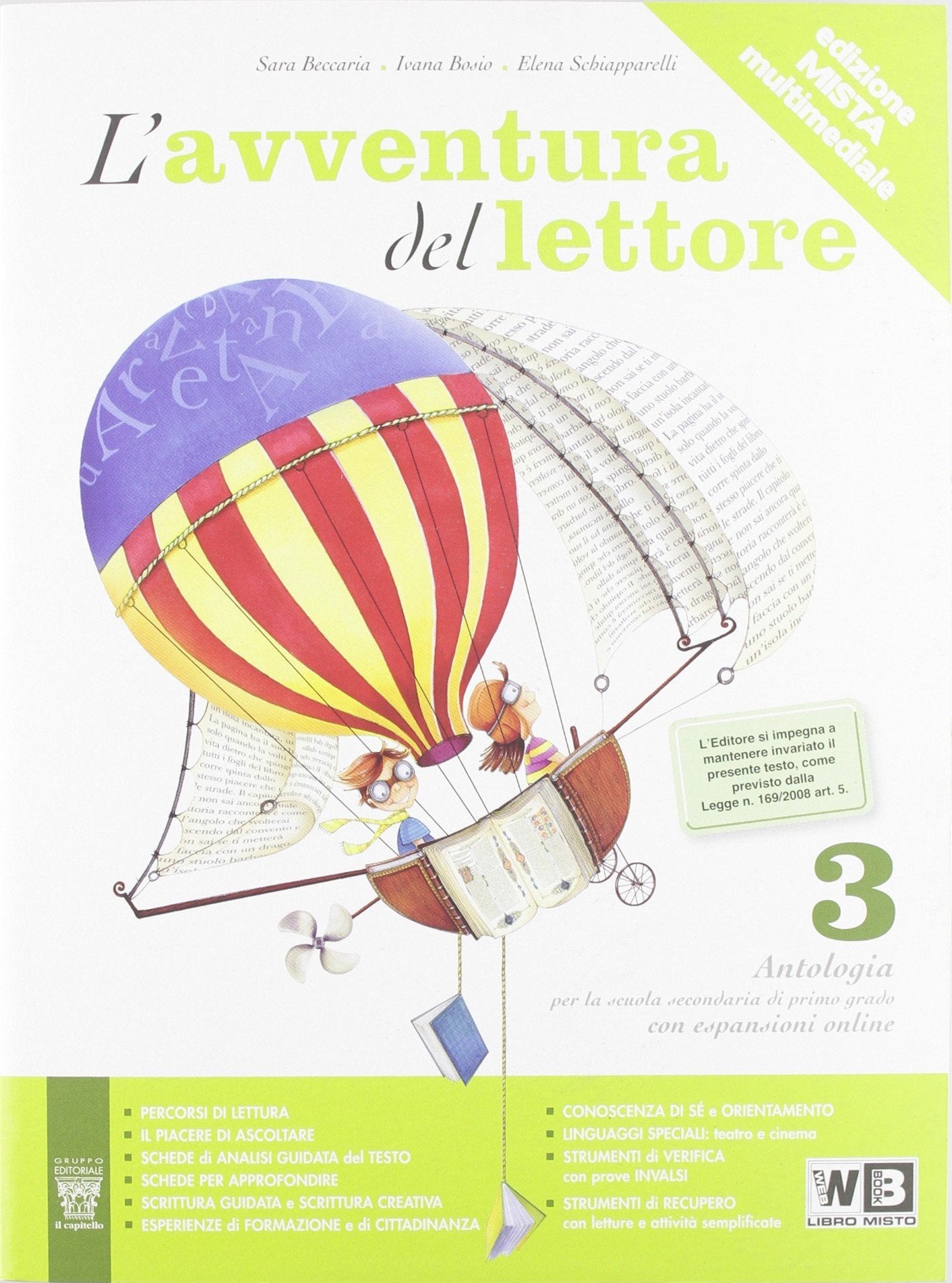 L'avventura del lettore. Antologia testo base. Materiali per il docente. Per la Scuola media (Vol. 3) Professional & Reference Books