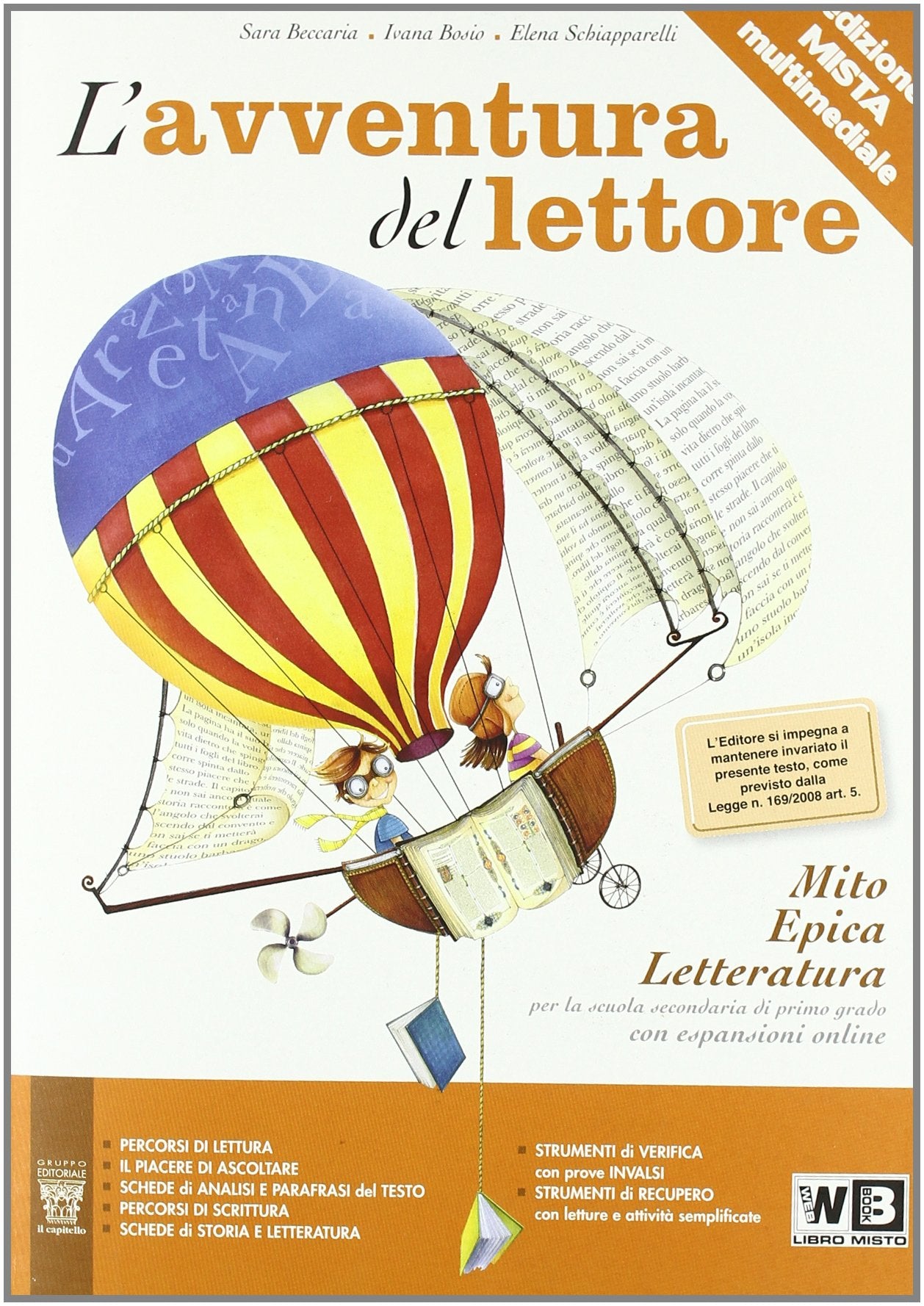 L'avventura del lettore. Mito, epica, letteratura. Materiali per il docente. Per la Scuola media (Vol. 1) book