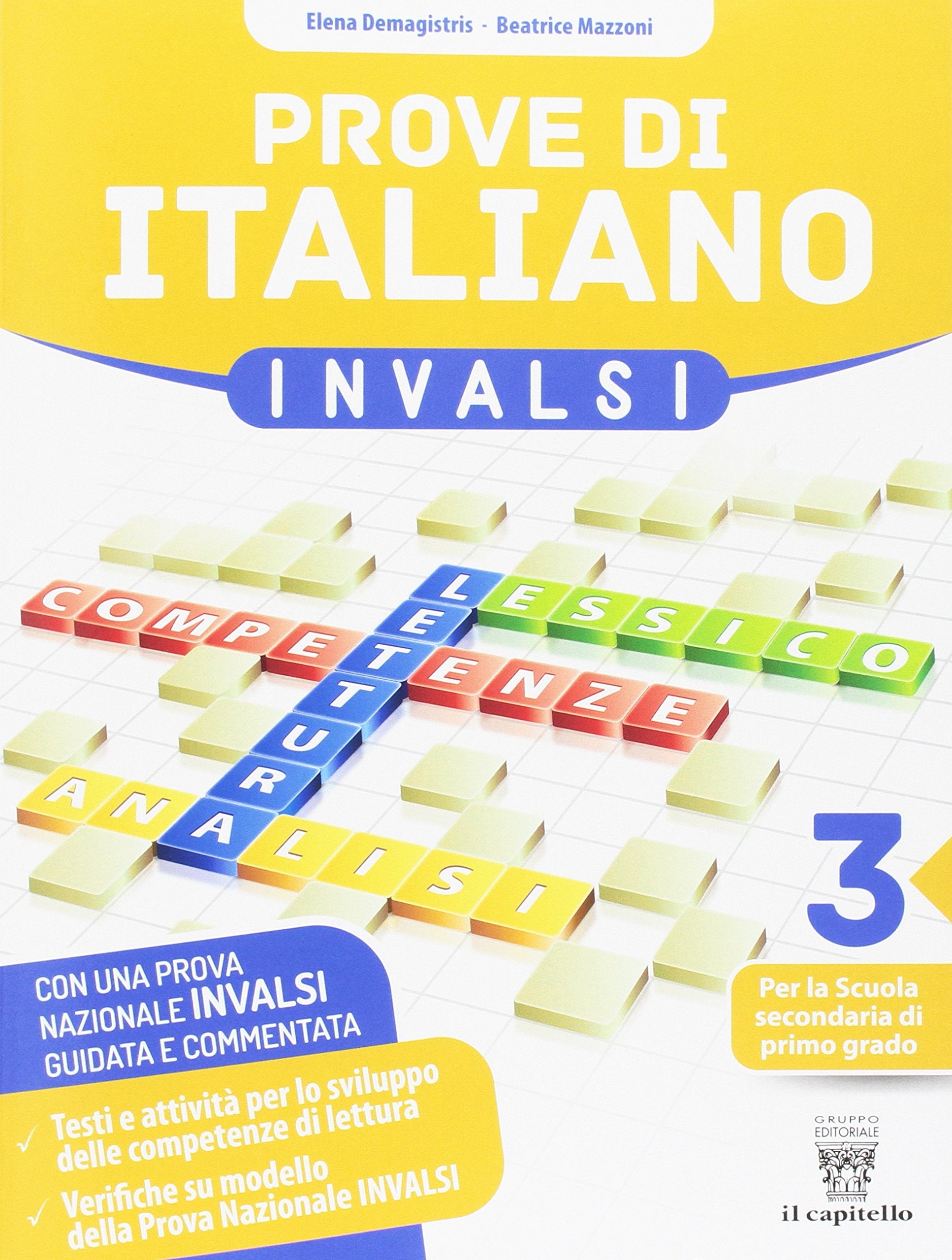 Prove di italiano su modello INVALSI per la classe terza della Scuola Secondaria di 1° grado book