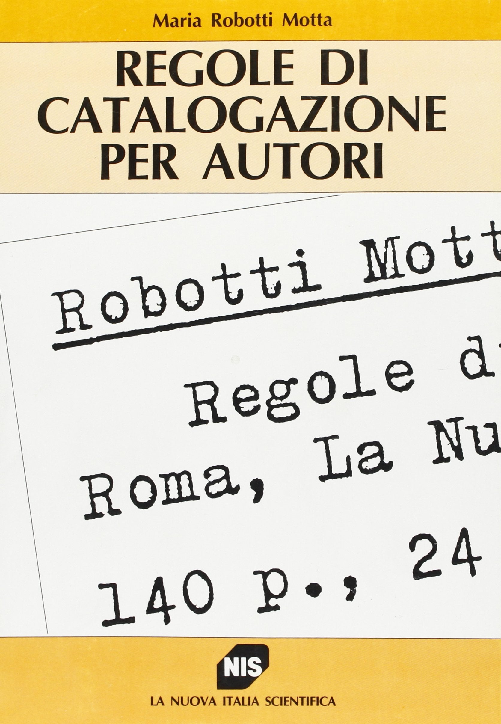 Regole di catalogazione per autori (Beni culturali) Social Sciences