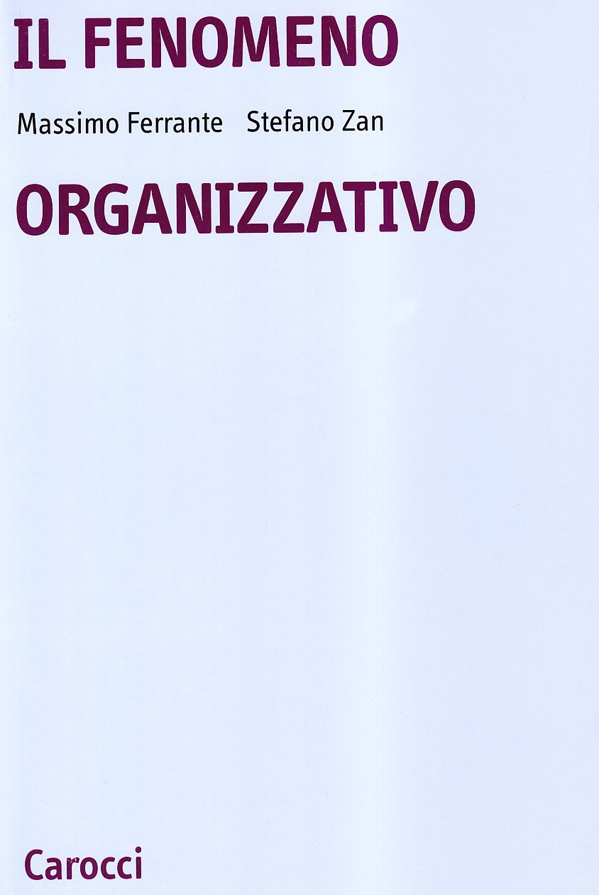Il fenomeno organizzativo (Università) Business, Finance & Career