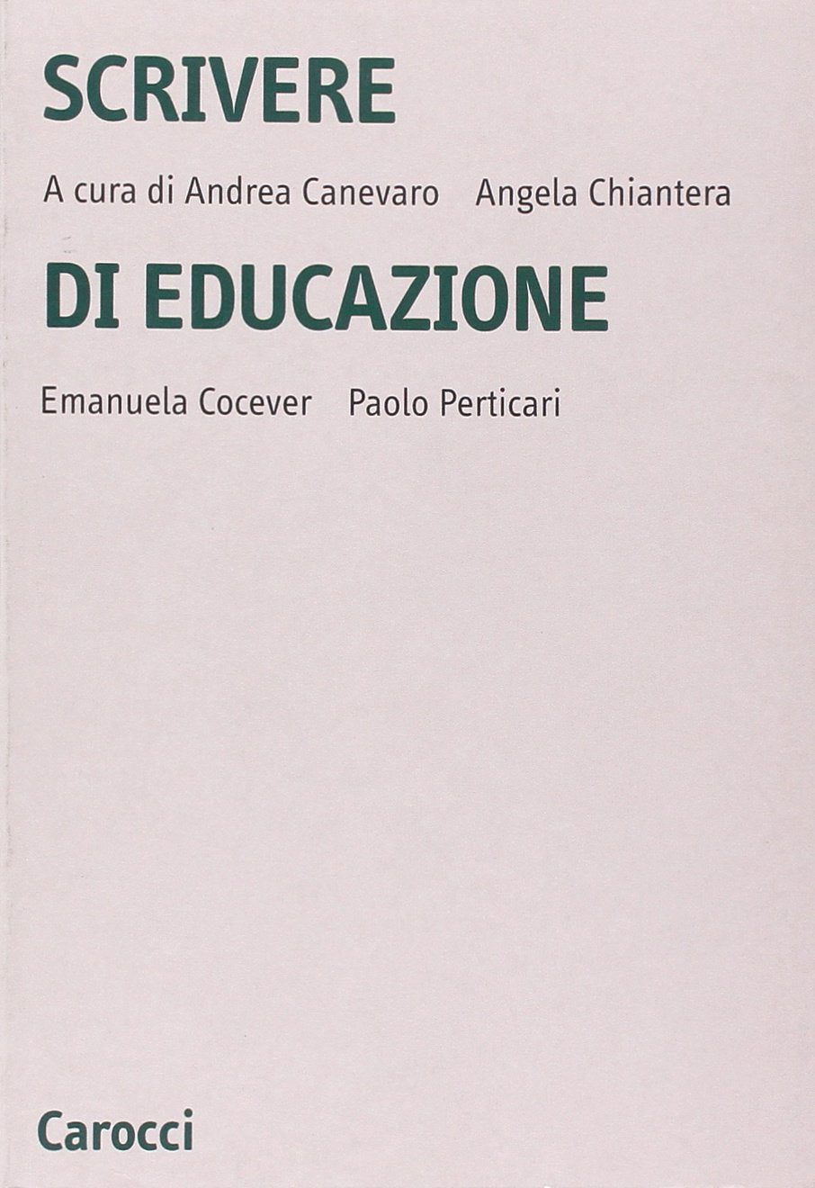 Scrivere di educazione (Università) Education & Training