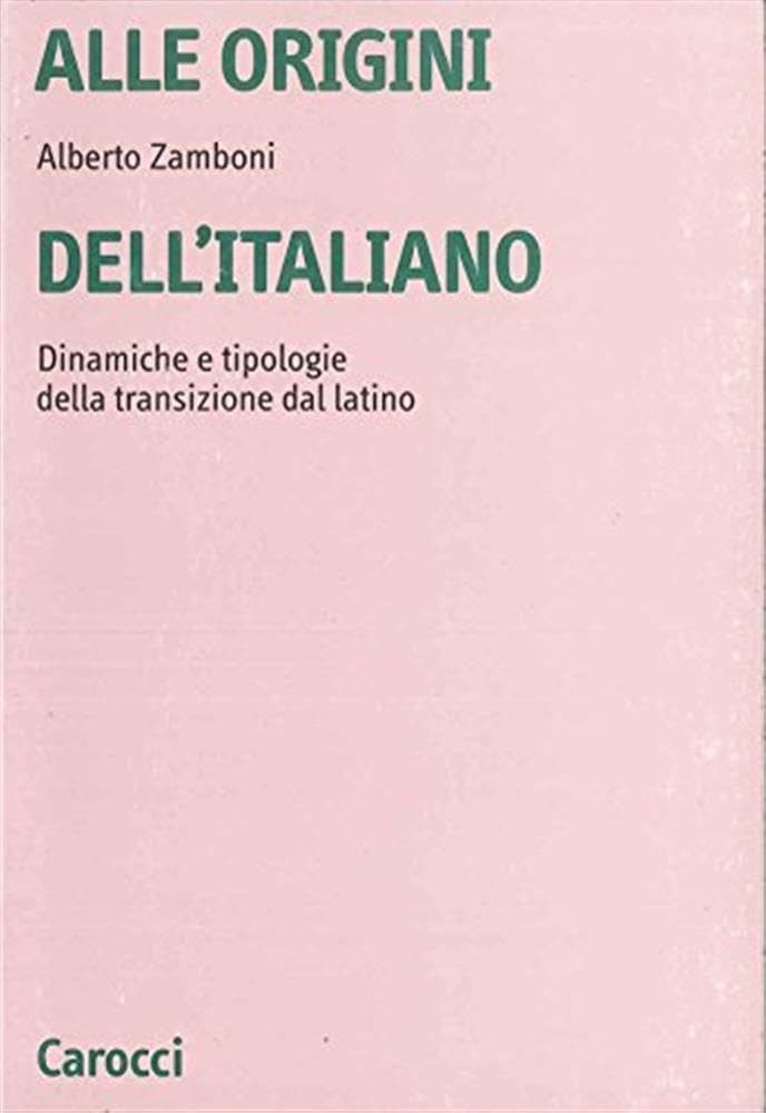 Alle origini dell'italiano. Dinamiche e tipologie della transizione dal latino book