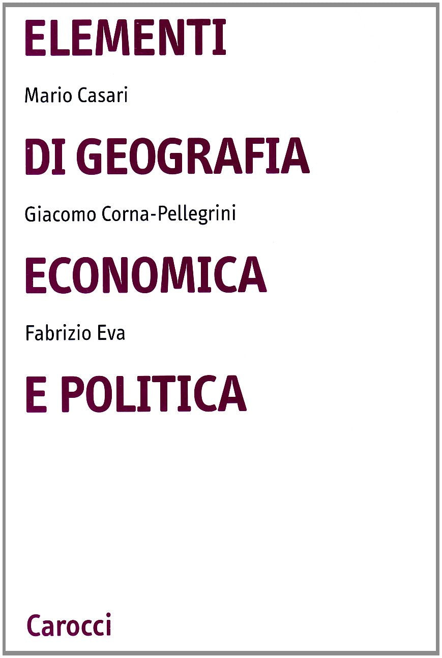 Elementi di geografia economica e politica (Università) Geology & Geography
