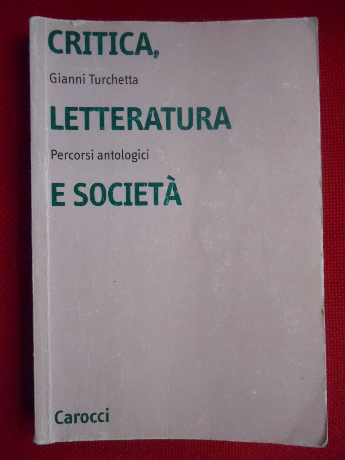 Critica, letteratura e società. Percorsi antologici book