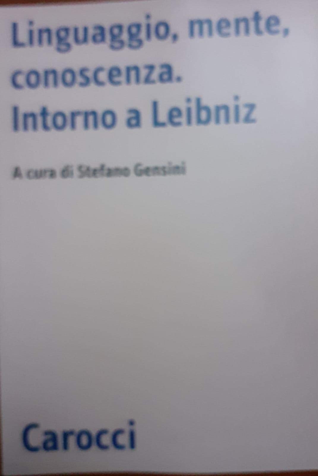 Linguaggio, mente, conoscenza. Intorno a Leibniz book